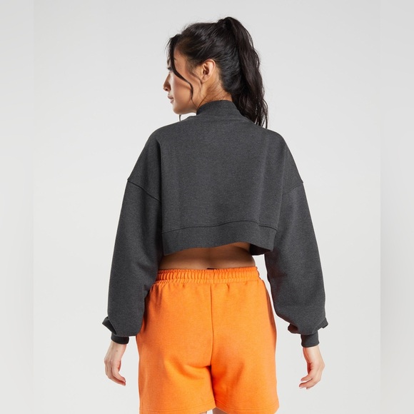 Gymshark Rest Day Sweats Cropped Pullover - Picture 3 of 8